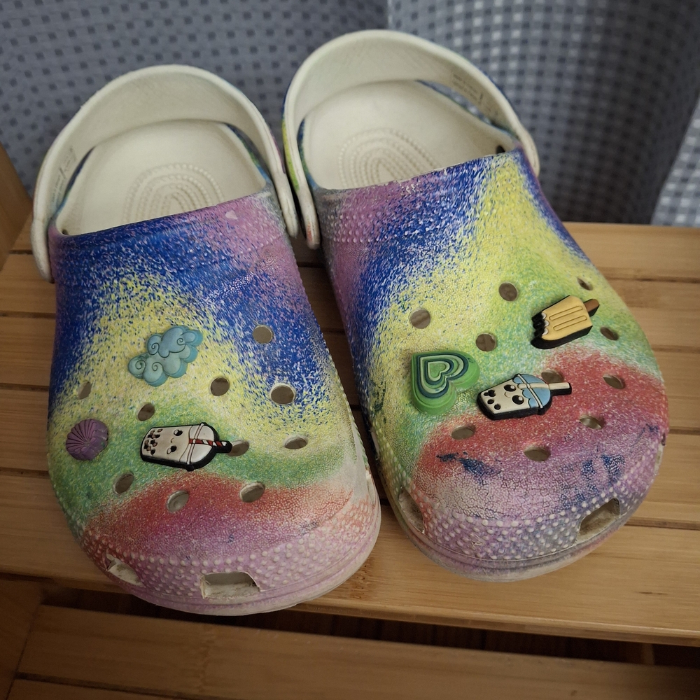 Colorful Kids Crocs Clogs with Charms
